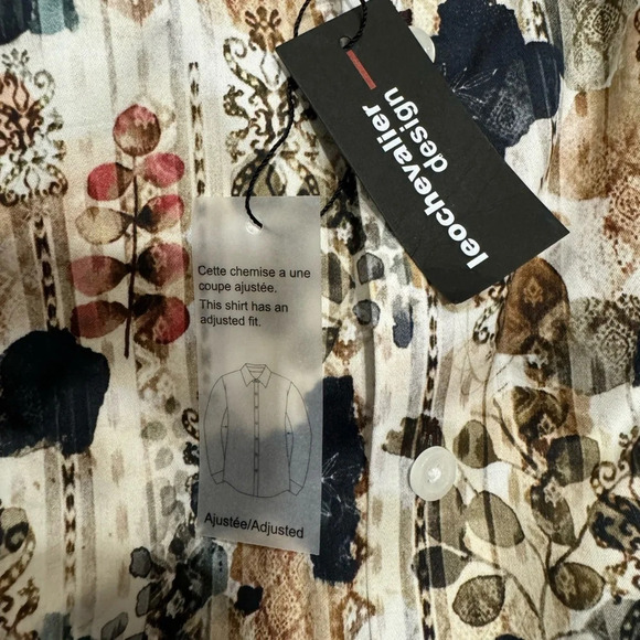 LEO CHEVALIER design long sleeve shirt Sz : M - Picture 7 of 8